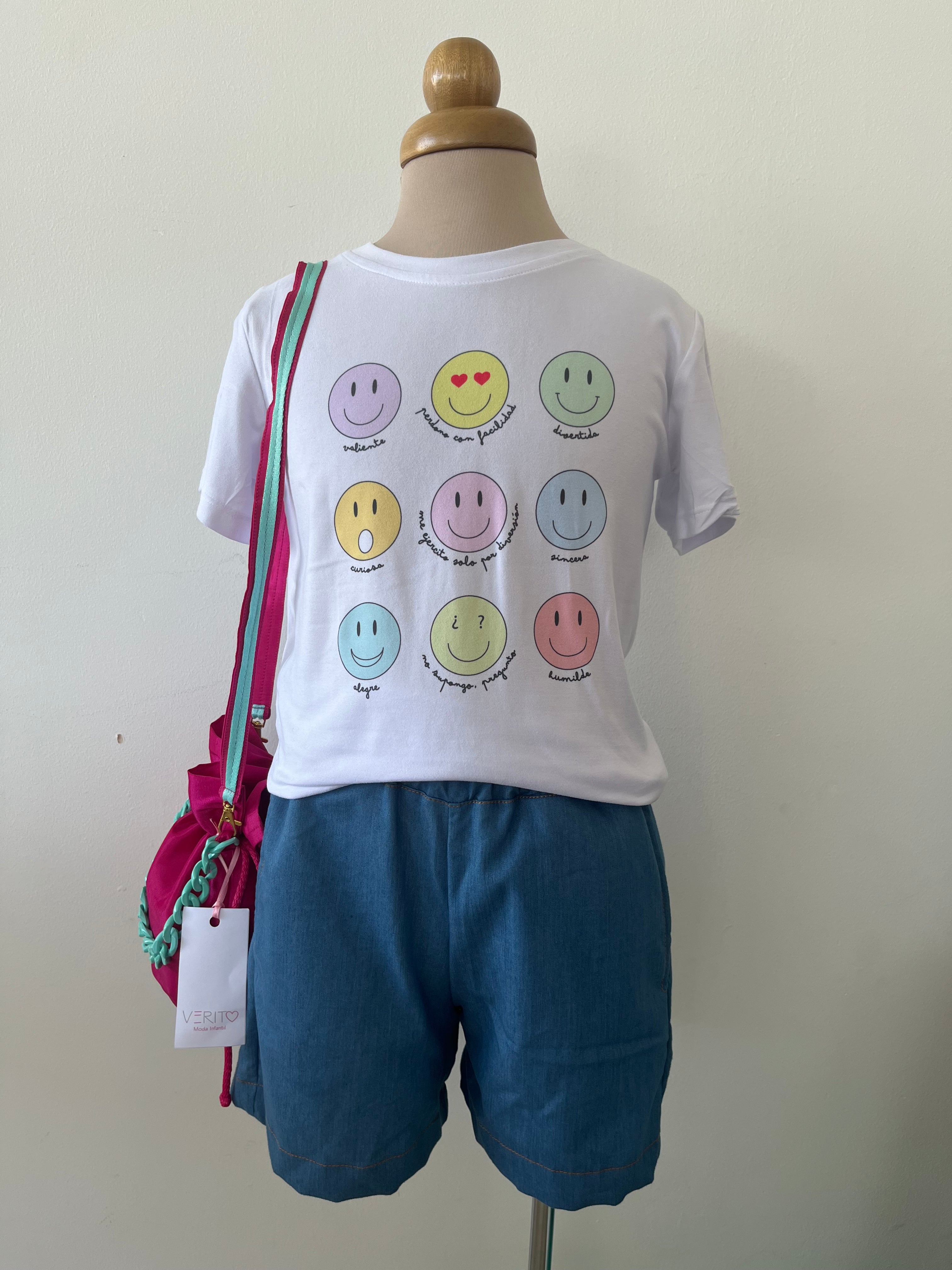 Camiseta carita feliz Verito Moda Infantil